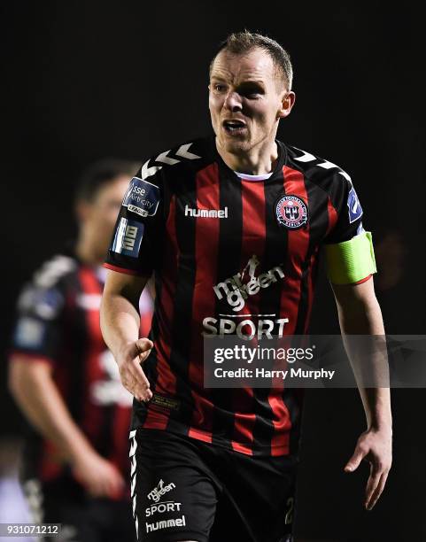 Waterford , Ireland - 12 March 2018; Derek Pender of Bohemians reacts during the SSE Airtricity League Premier Division match between Waterford and...