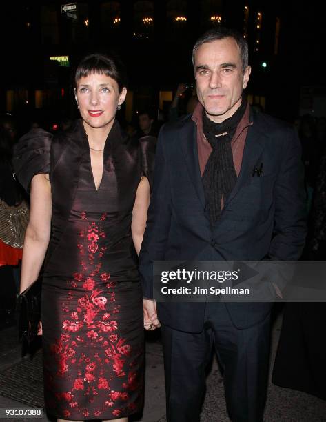 Writer and director Rebecca Miller and actor Daniel Day-Lewis attend The Cinema Society & A Diamond Is Forever screening of "The Private Lives Of...