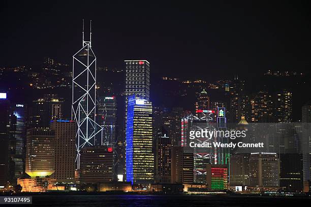 hong kong skyline - victoria harbour vancouver island stock pictures, royalty-free photos & images
