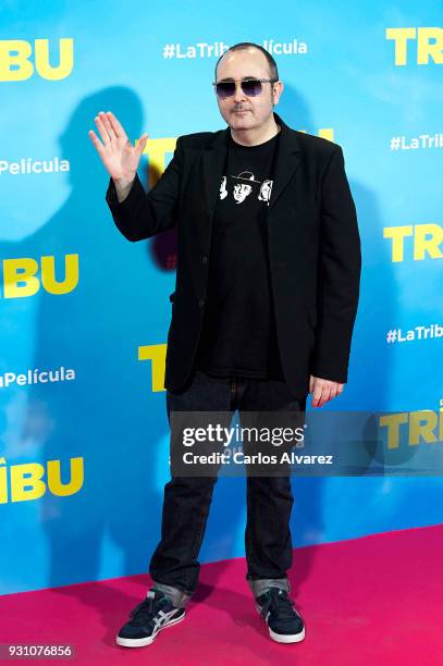 Carlos Areces attends 'La Tribu' premiere at the Capitol cinema on March 12, 2018 in Madrid, Spain.