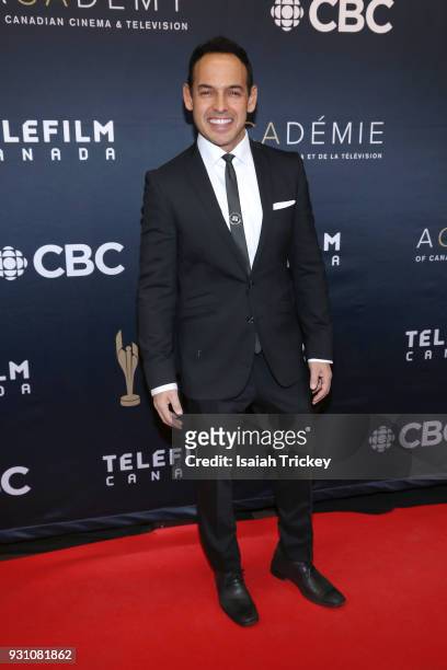 Shaun Majumder arrives at the 2018 Canadian Screen Awards at the Sony Centre for the Performing Arts on March 11, 2018 in Toronto, Canada.