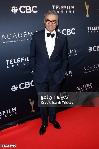 Eugene Levy arrives at the 2018 Canadian Screen Awards at the Sony Centre for the Performing Arts on March 11, 2018 in Toronto, Canada.