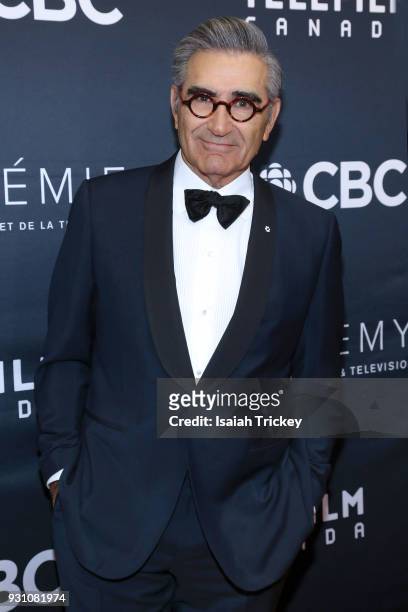 Eugene Levy arrives at the 2018 Canadian Screen Awards at the Sony Centre for the Performing Arts on March 11, 2018 in Toronto, Canada.