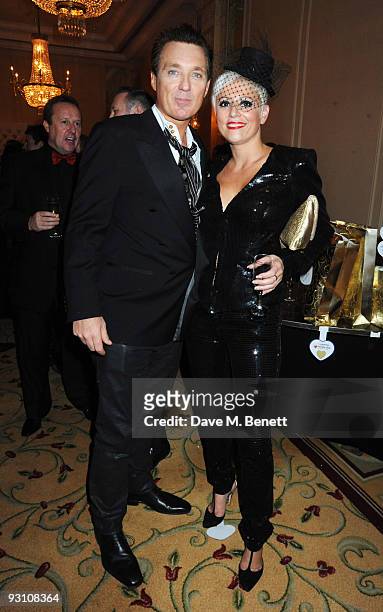 Martin Kemp and Caroline Monk attend the Variety Club Showbiz Awards, at the Grosvenor House, on November 15, 2009 in London, England.
