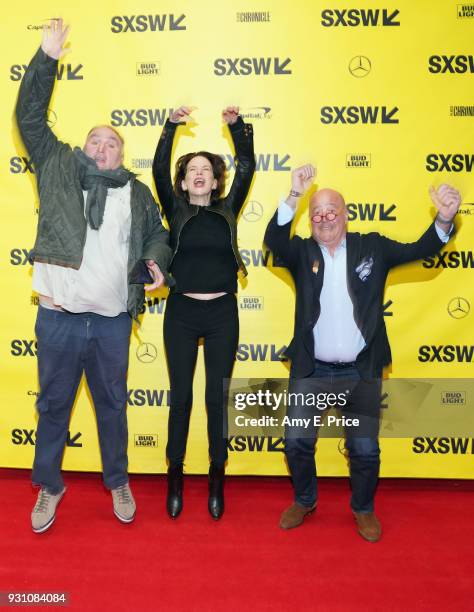 Chef Jose Andres, Dana Cowin and Andrew Zimmern attend Changing the World Through Food during SXSW at Austin Convention Center on March 12, 2018 in...