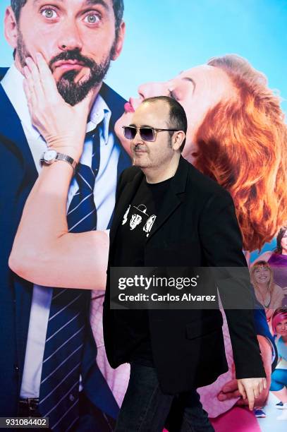 Carlos Areces attends 'La Tribu' premiere at the Capitol cinema on March 12, 2018 in Madrid, Spain.