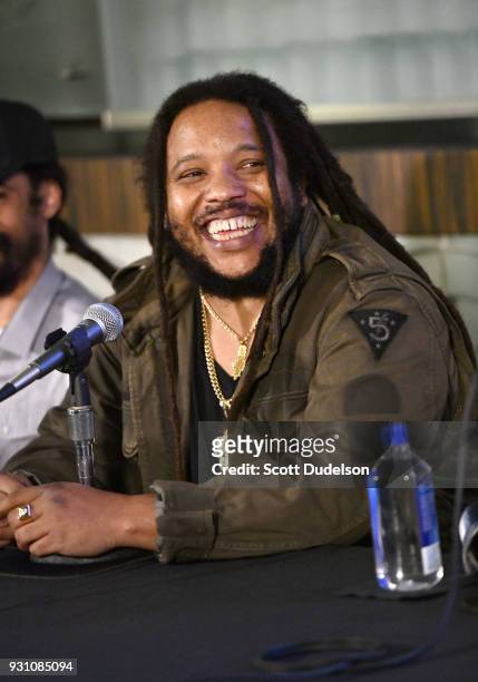 Singer Stephen Marley attends the press conference for the upcoming KAYA FEST at Sunset Marquis Hotel & Villas on March 12, 2018 in West Hollywood,...