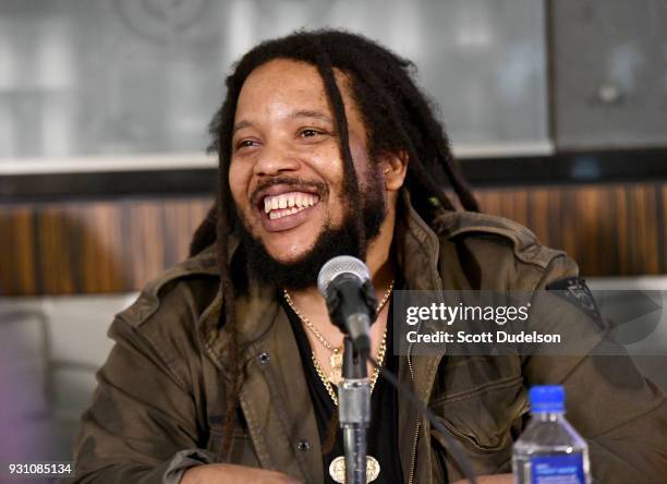 Singer Stephen Marley attends the press conference for the upcoming KAYA FEST at Sunset Marquis Hotel & Villas on March 12, 2018 in West Hollywood,...
