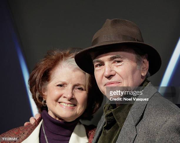 Walter Koenig and Judy Levitt attend the "Star Trek" DVD and Blu-Ray release party at the Griffith Observatory on November 16, 2009 in Los Angeles,...