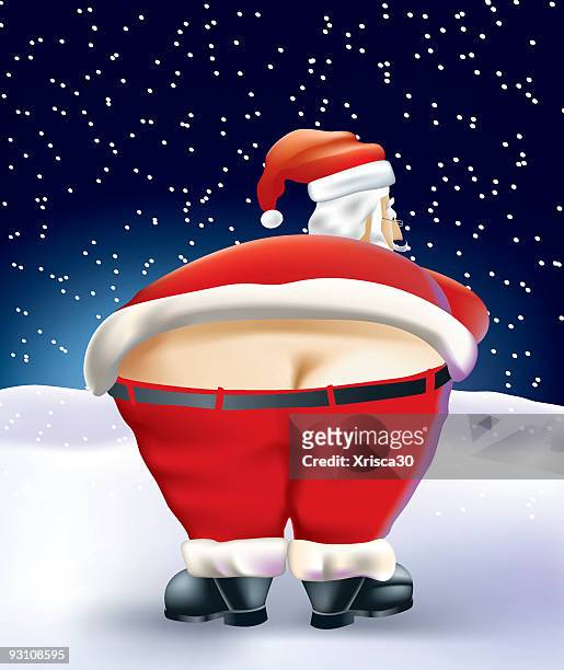 ilustrações de stock, clip art, desenhos animados e ícones de gordura santa - giant night of comedy