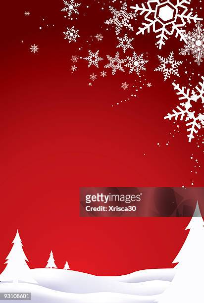 stockillustraties, clipart, cartoons en iconen met red and white christmas background - white powder
