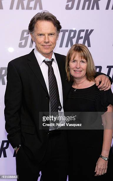 Bruce Greenwood and his wife Susan Devlin attend the "Star Trek" DVD and Blu-Ray release party at the Griffith Observatory on November 16, 2009 in...