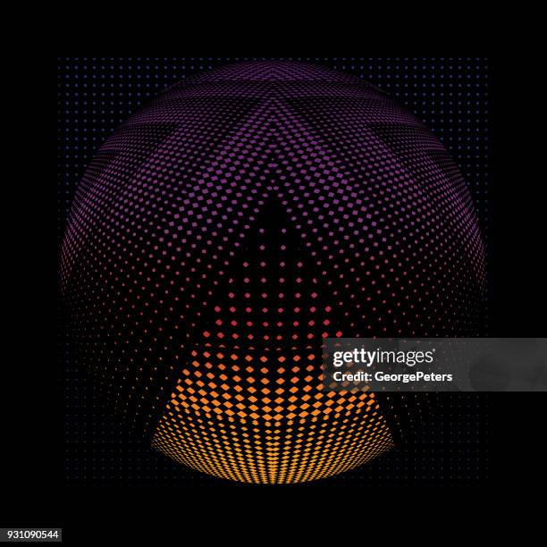 futuristic halftone pattern that suggests cyberspace - cyberspace stock illustrations