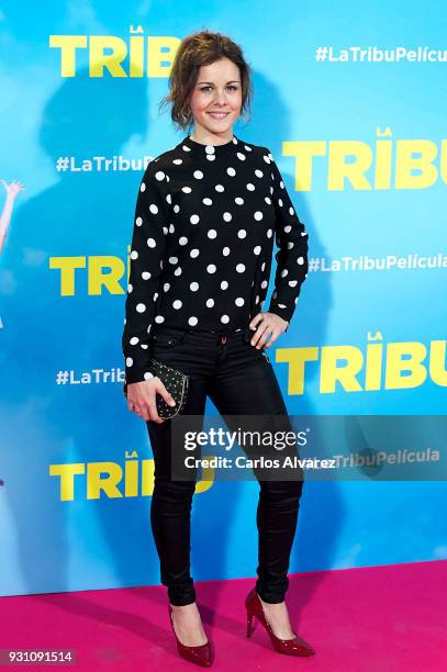 Sandra Blazquez attends 'La Tribu' premiere at the Capitol cinema on March 12, 2018 in Madrid, Spain.