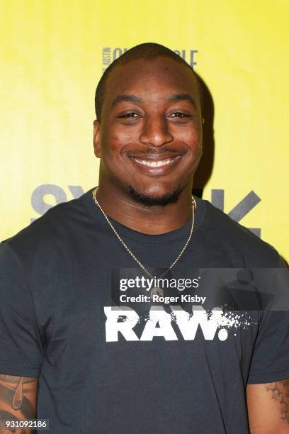 Cleveland Browns running back Duke Johnson attends the Starz panel for "Warriors of Liberty City" which had its world premiere screening at The Vimeo...