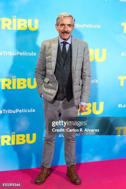 Imanol Arias attends 'La Tribu' premiere at the Capitol cinema on March 12, 2018 in Madrid, Spain.