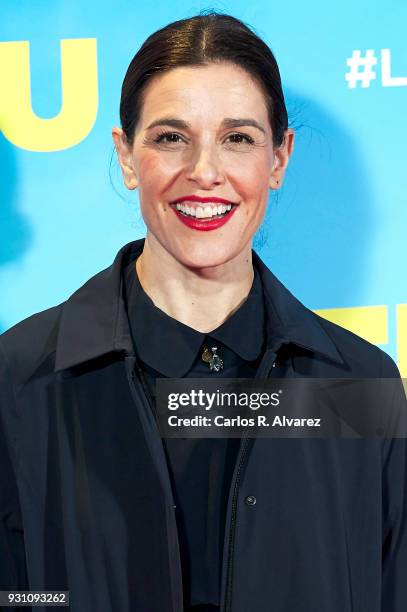 Raquel Sanchez Silva attends 'La Tribu' premiere at the Capitol cinema on March 12, 2018 in Madrid, Spain.