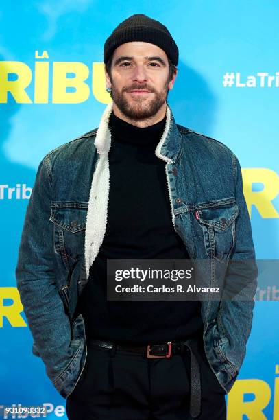 Alfonso Bassave attends 'La Tribu' premiere at the Capitol cinema on March 12, 2018 in Madrid, Spain.