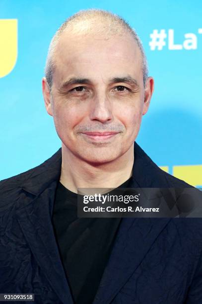 Pablo Berger attends 'La Tribu' premiere at the Capitol cinema on March 12, 2018 in Madrid, Spain.