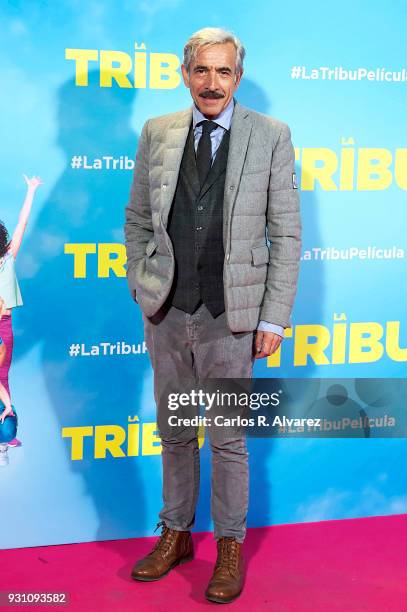 Imanol Arias attends 'La Tribu' premiere at the Capitol cinema on March 12, 2018 in Madrid, Spain.