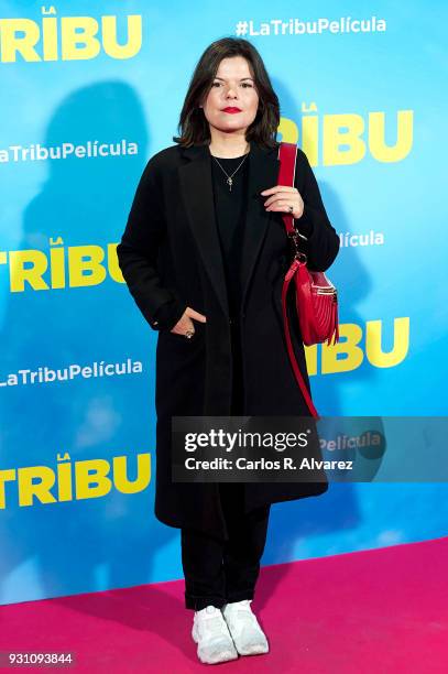 Laura Caballero attends 'La Tribu' premiere at the Capitol cinema on March 12, 2018 in Madrid, Spain.