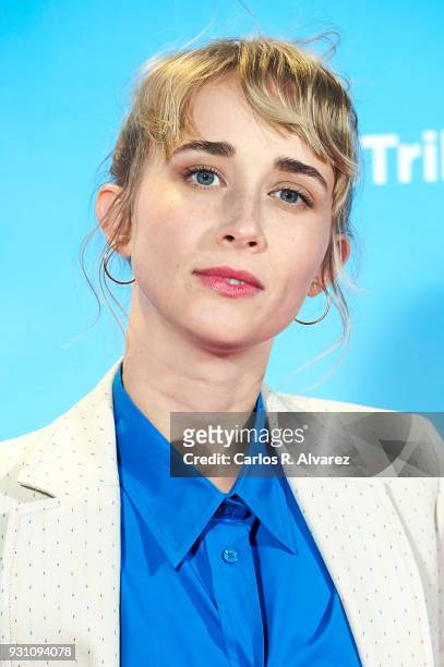 Ingrid Garcia-Jonsson attends 'La Tribu' premiere at the Capitol cinema on March 12, 2018 in Madrid, Spain.