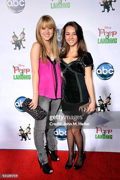 Actresses Taylor Spreitler and Lexi Ainsworth attend the "Prep & Landing Premiere" hosted by the Disney ABC Television Group at the El Capitan...
