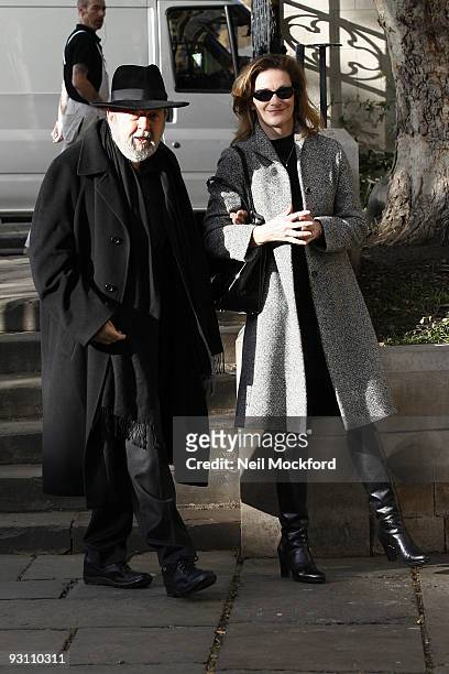 Sir Peter Hall attends a Memorial Service Held For Sir John Mortimer at Southwark Cathedral on November 17, 2009 in London, England.