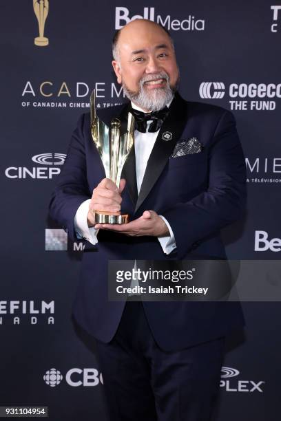 Paul Sun-Hyung Lee poses in the press room at the 2018 Canadian Screen Awards at Sony Centre for the Performing Arts on March 11, 2018 in Toronto,...