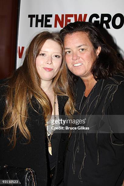 Natasha Lyonne and Rosie O'Donnell attend the "The Starry Messenger" cast party at Montenapo Restaurant on November 16, 2009 in New York City.