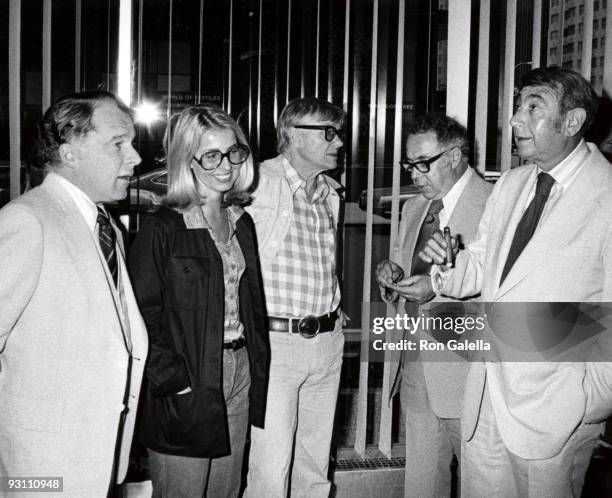 John Crosby, Sally Quinn, guest, Art Buchwald and Howard Cosell