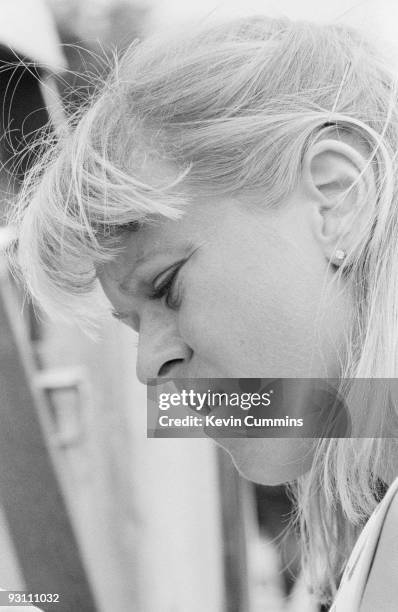 Sue Barker at the Northern Lawn Tennis final, Manchester, 9th June 1979.