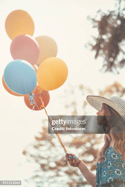 bunte ballons - european best pictures of the day april 23 2014 stock-fotos und bilder