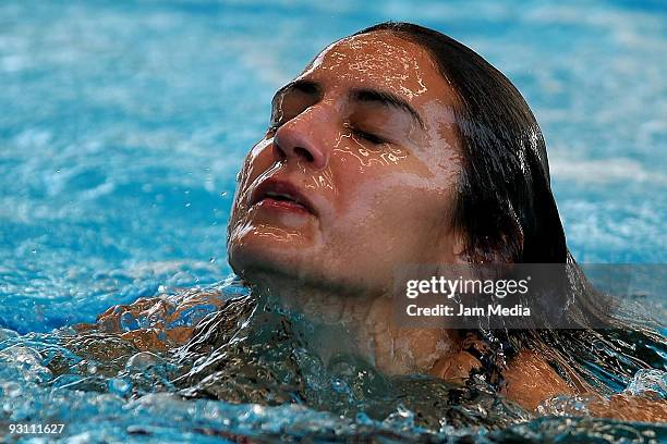 Mexican diver Paola Espinosa during her training in the pool of the National Center of High Performance on November 16 2009 in Mexico, City, Mexico.