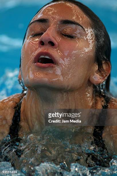 Mexican diver Paola Espinosa during her training in the pool of the National Center of High Performance on November 16 2009 in Mexico, City, Mexico.