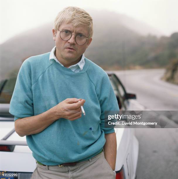 English artist David Hockney, 1988.