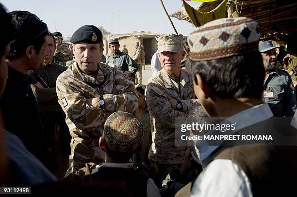 Major-General Nick Carter, Commander of ISAF Regional Command and Brigadier General Larry Nicholson , Commanding Officer of 2nd Marine Expeditionary...