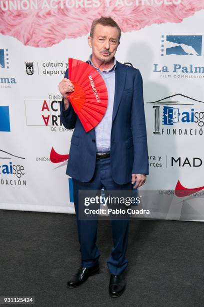 Actor Juan Diego attends the 'Union de Actores' awards at Circo Price theater on March 12, 2018 in Madrid, Spain.