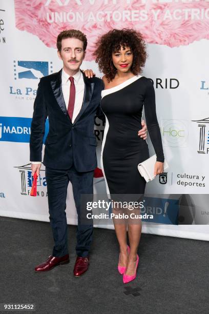 Victor Clavijo and Montse Pla attend the 'Union de Actores' awards at Circo Price theater on March 12, 2018 in Madrid, Spain.