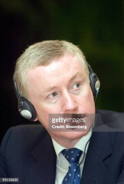 Fred Goodwin, former chief executive officer of Royal Bank of Scotland Group Plc looks on during the Bank of China's annual general meeting, in...