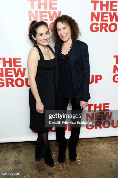Lucy DeVito and Rhea Perlman attend The New Group 2018 Gala at Tribeca Rooftop on March 12, 2018 in New York City.