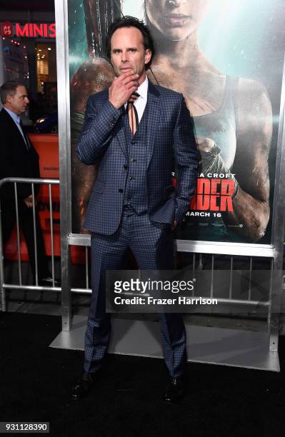 Walton Goggins attends the premiere of Warner Bros. Pictures' "Tomb Raider" at TCL Chinese Theatre on March 12, 2018 in Hollywood, California.