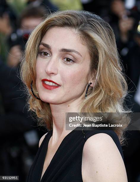 Julie Gayet attends the premiere of 'Coco Chanel & Igor Stravinsky' at the Palais De Festivals during the 62nd Annual Cannes Film Festival on May 24,...