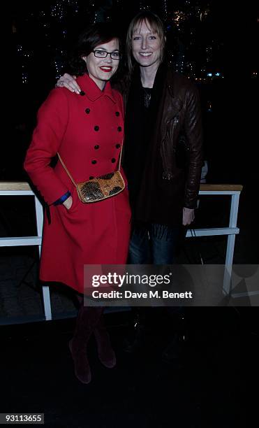 Jasmine Guinness, Jade Parfitt and other celebrities attend and skate on the Ice at "Somerset House Ice Rink" on November 16, 2009. London, England.