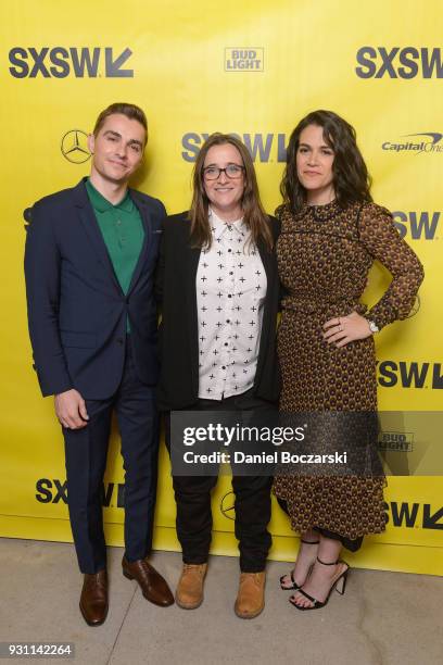 Dave Franco, writer and director Marja Lewis-Ryan and Abbi Jacobson attend the "6 Balloons" red carpet premiere during SXSW 2018 on March 12, 2018 in...