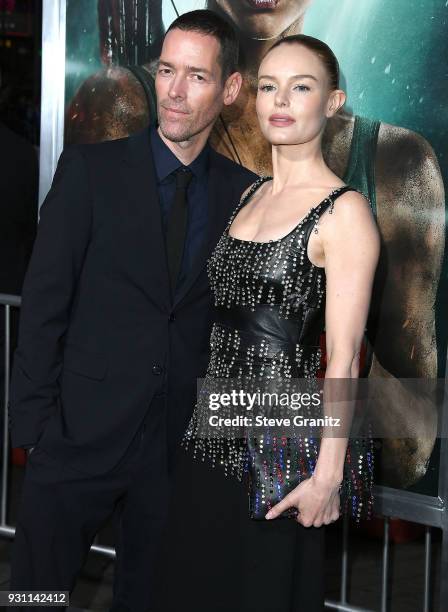 Michael Polish, Kate Bosworth arrives at the Warner Bros. Pictures "Tomb Raider" Premiere at TCL Chinese Theatre IMAX on March 12, 2018 in Hollywood,...