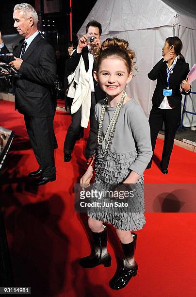 Actress Morgan Lily attends "2012" Japan Premiere at Roppongi Hills Arena on November 17, 2009 in Tokyo, Japan. The film will open on November 21 in...