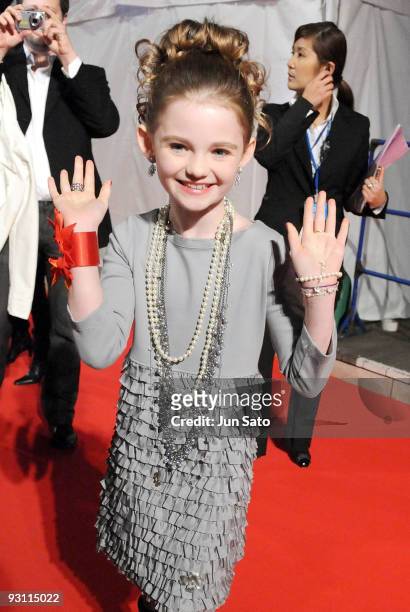 Actress Morgan Lily attends "2012" Japan Premiere at Roppongi Hills Arena on November 17, 2009 in Tokyo, Japan. The film will open on November 21 in...