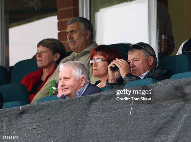 Former England coach Duncan Fletcher watches the match during the One Day Tour Match between South Africa A and England at Senwes Park on November...