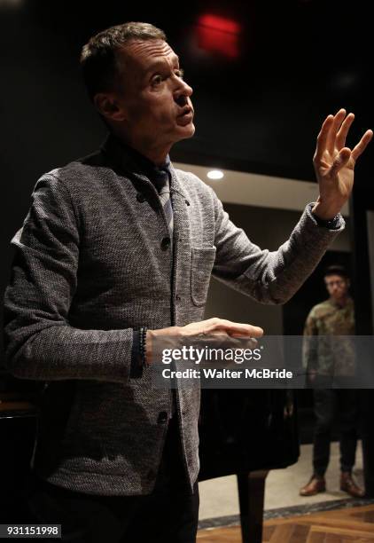 Composers Andrew Lippa and Matt Gould attends The Dramatists Guild Foundation Salon with Matt Gould on March 12, 2018 at StellarTower in New York...